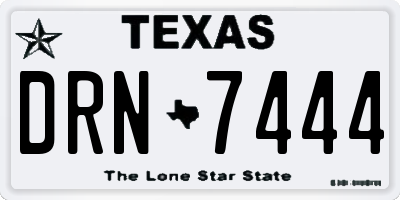 TX license plate DRN7444