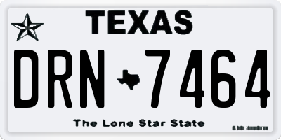 TX license plate DRN7464