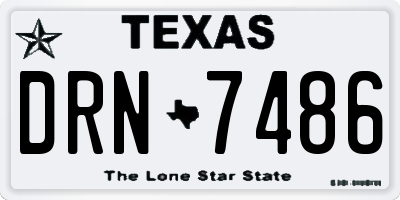 TX license plate DRN7486