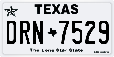 TX license plate DRN7529