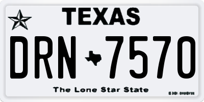 TX license plate DRN7570