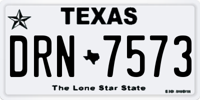 TX license plate DRN7573