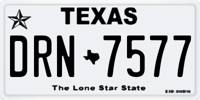 TX license plate DRN7577