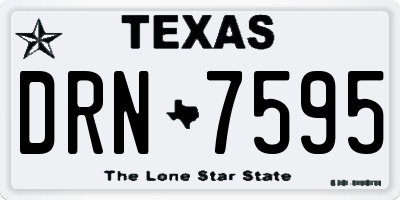 TX license plate DRN7595