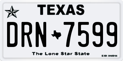 TX license plate DRN7599