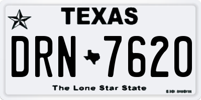 TX license plate DRN7620