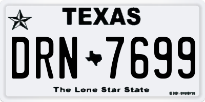 TX license plate DRN7699