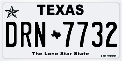 TX license plate DRN7732