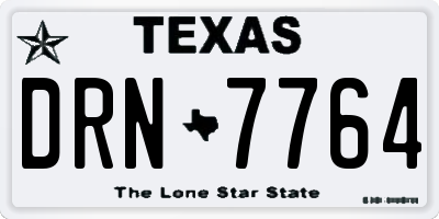 TX license plate DRN7764