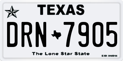 TX license plate DRN7905