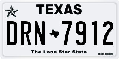TX license plate DRN7912
