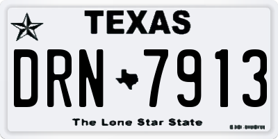 TX license plate DRN7913