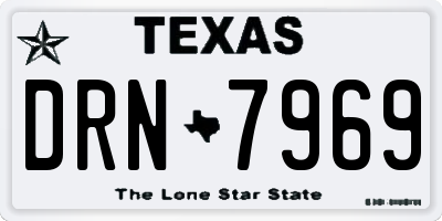 TX license plate DRN7969