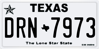 TX license plate DRN7973