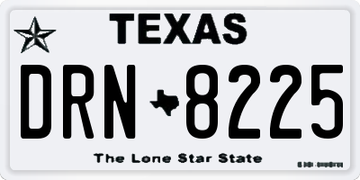 TX license plate DRN8225