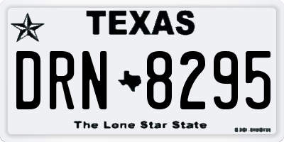 TX license plate DRN8295