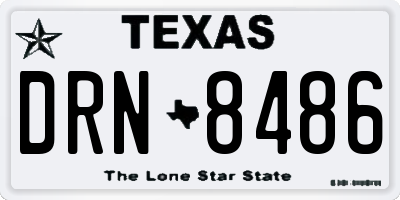 TX license plate DRN8486