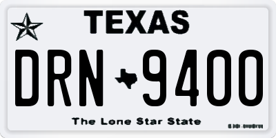 TX license plate DRN9400