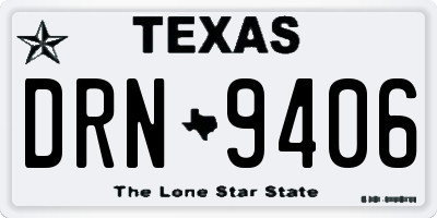 TX license plate DRN9406