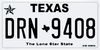 TX license plate DRN9408