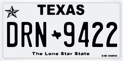 TX license plate DRN9422