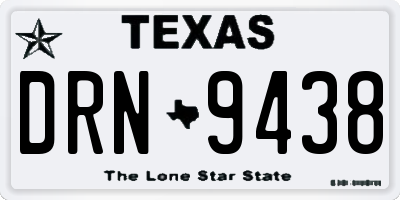 TX license plate DRN9438