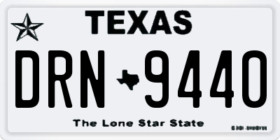 TX license plate DRN9440