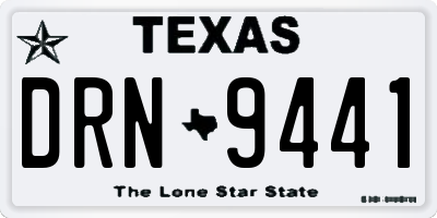 TX license plate DRN9441