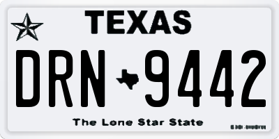 TX license plate DRN9442