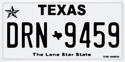TX license plate DRN9459