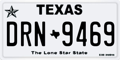 TX license plate DRN9469