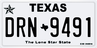 TX license plate DRN9491