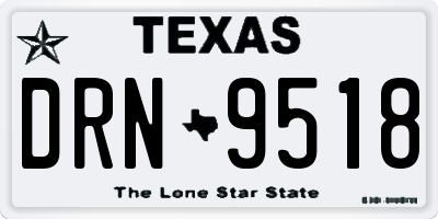 TX license plate DRN9518