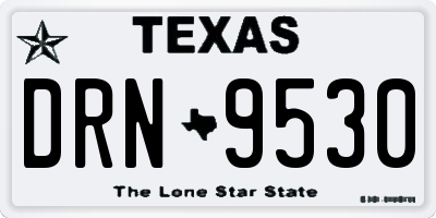 TX license plate DRN9530