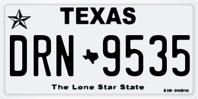 TX license plate DRN9535