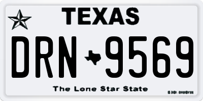 TX license plate DRN9569
