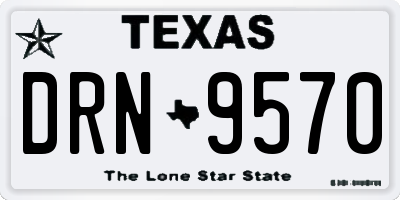 TX license plate DRN9570