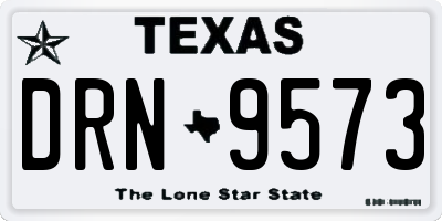 TX license plate DRN9573