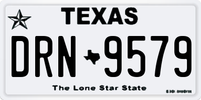 TX license plate DRN9579