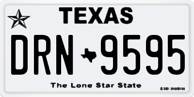 TX license plate DRN9595