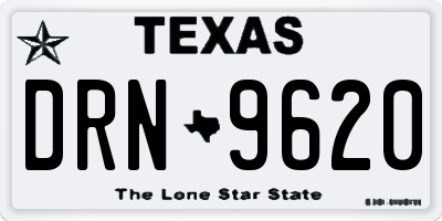 TX license plate DRN9620