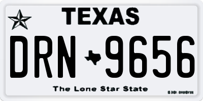 TX license plate DRN9656