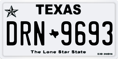 TX license plate DRN9693
