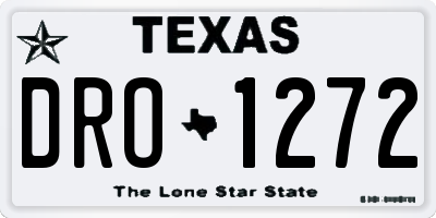 TX license plate DRO1272