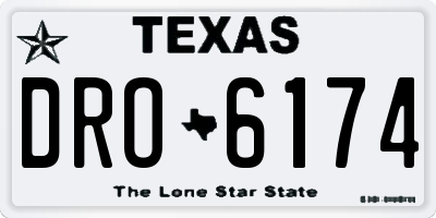 TX license plate DRO6174