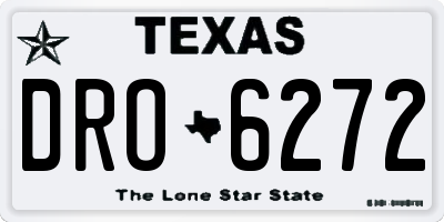 TX license plate DRO6272