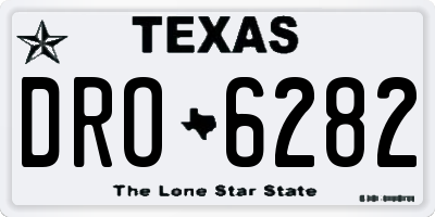 TX license plate DRO6282