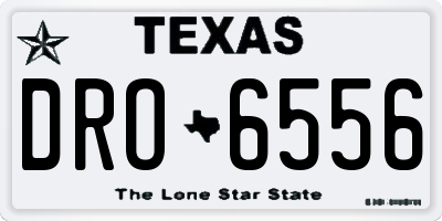 TX license plate DRO6556