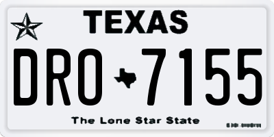 TX license plate DRO7155