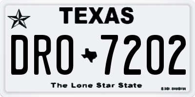 TX license plate DRO7202